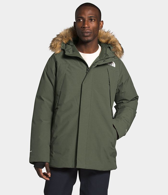 The North Face Winterjas Heren New Outerboroughs SFLV82539 - Donkergroen